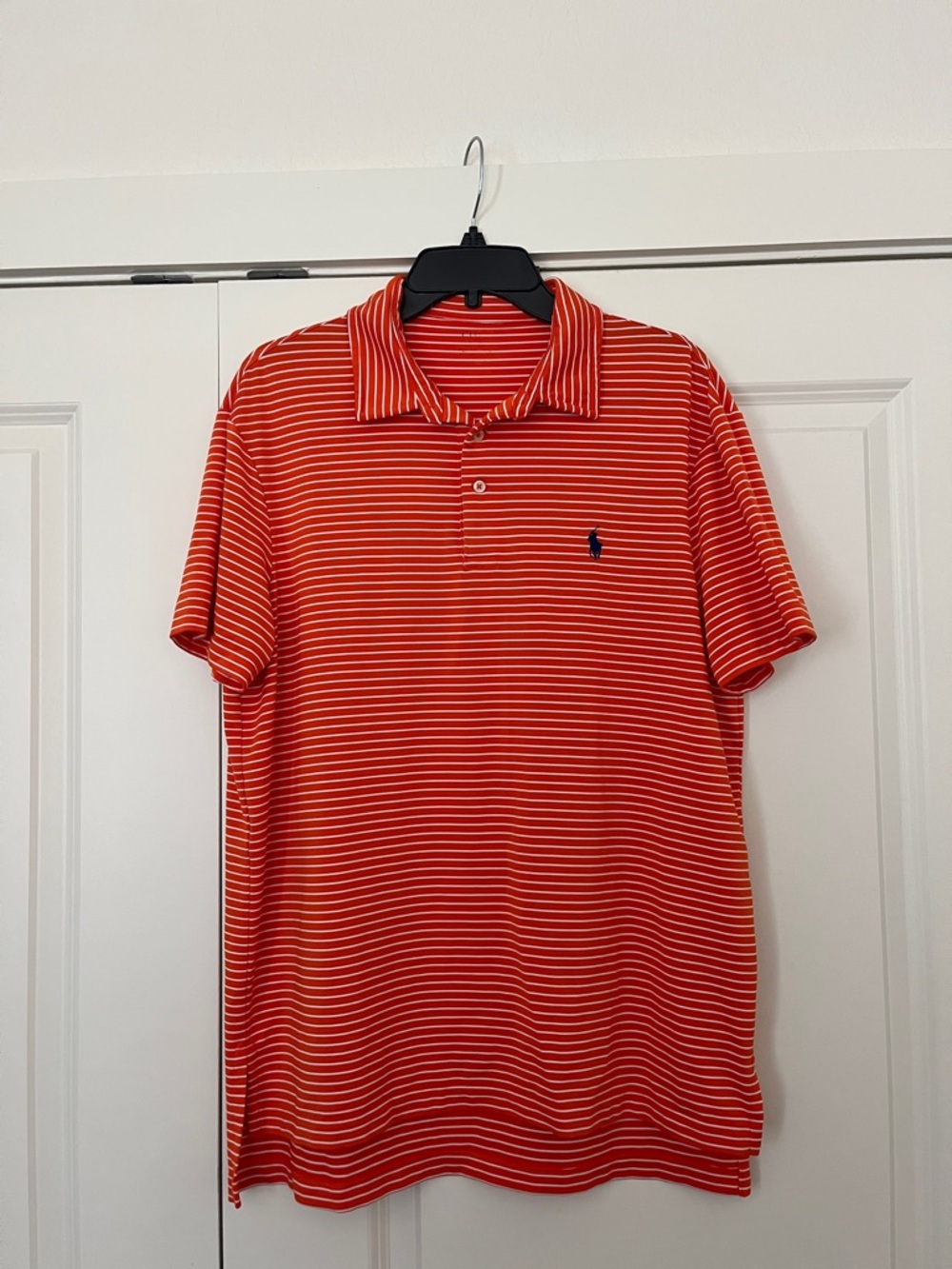 Polo Ralph Lauren Men's Red Striped Polo Shirt - Classic Collared Tee